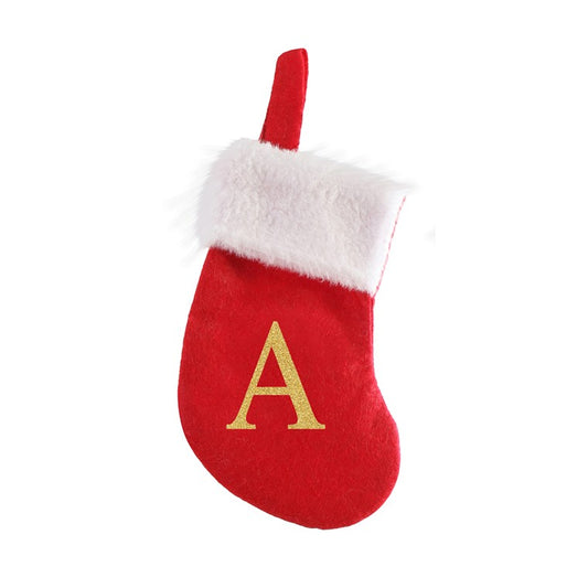 Alphabet Mini Stocking, 16cm, Assorted