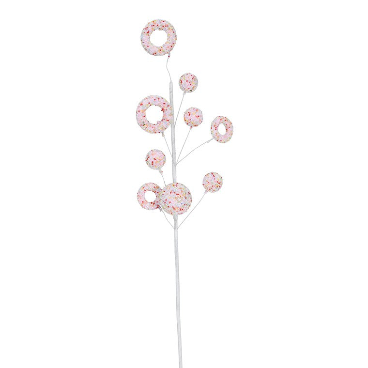 Pastel Sprinkle Donut Pick, 54cm, Asstd