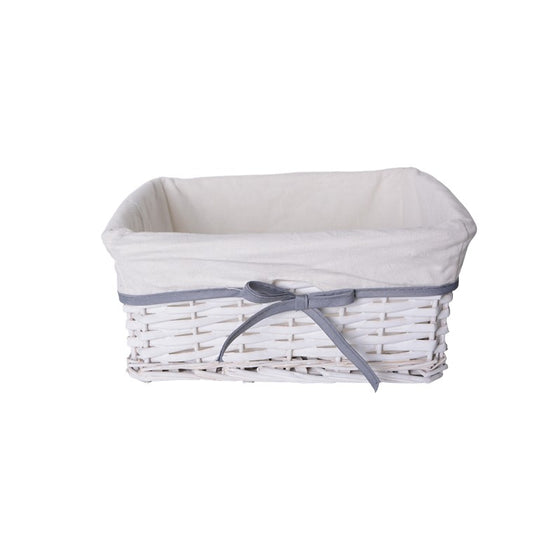 Willow Basket, Grey, Medium