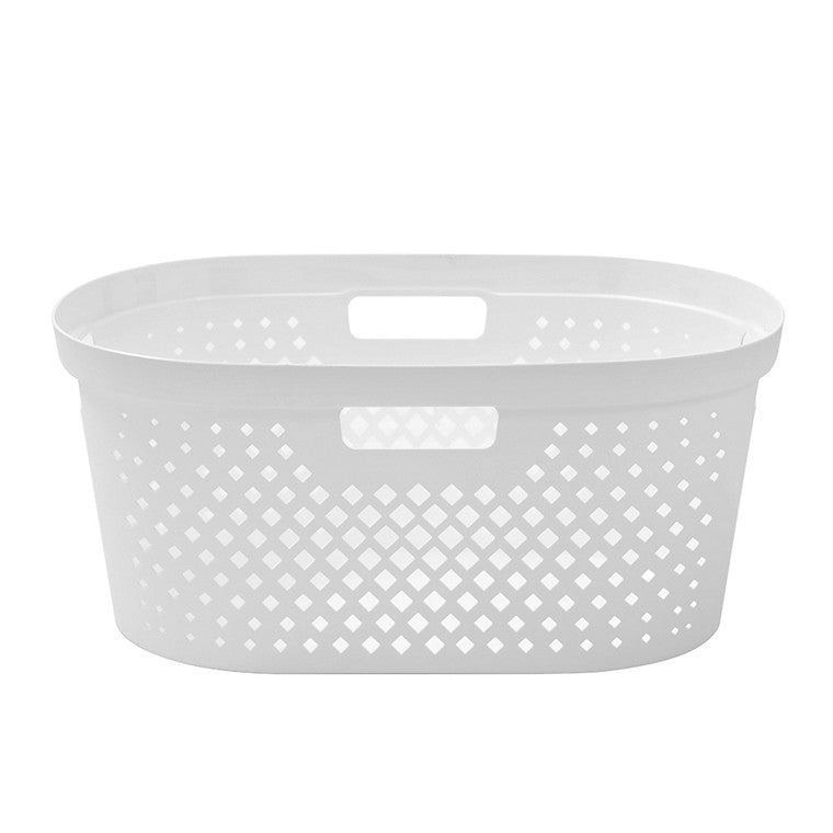 Diamond Laundry Basket, 40L, Asstd
