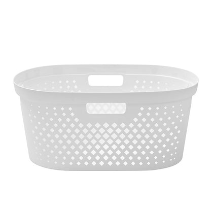 Diamond Laundry Basket, 40L, Asstd