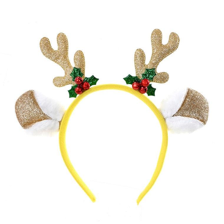 Headband Holly Bells, Assorted