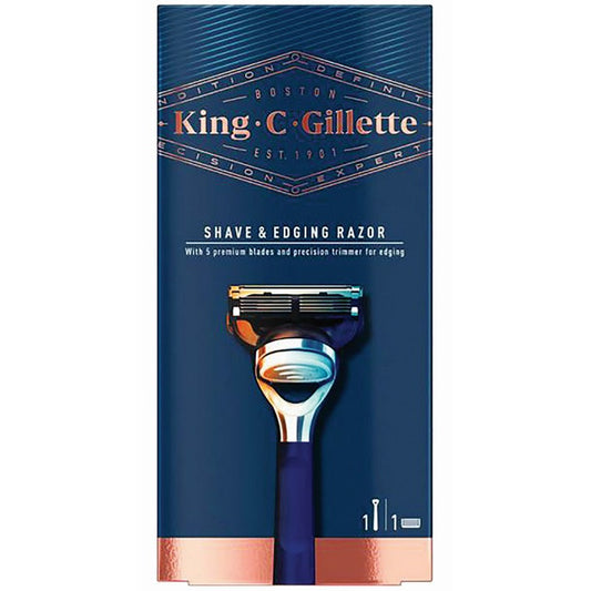 King C Gillette Shave & Edging Razor, 1pk