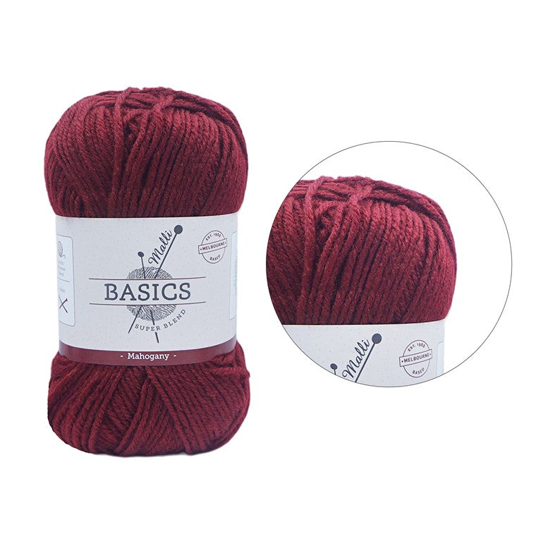 Acrylic Yarn, Mahogany