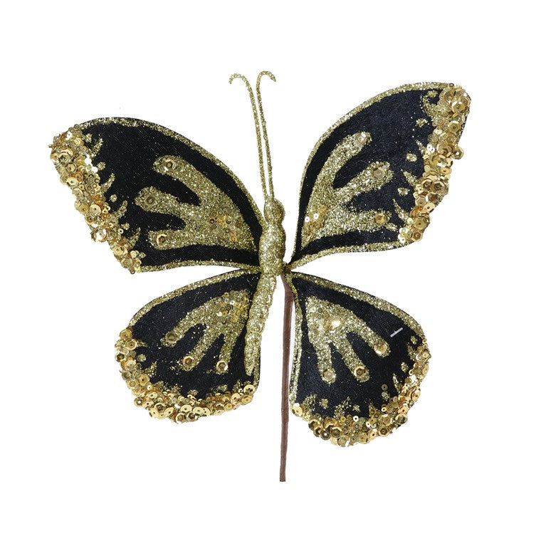 Dark Velvet Butterfly Pick, Asstd