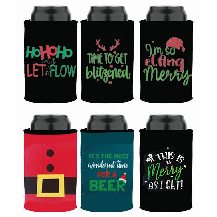 Christmas Stubby Cooler, Assorted