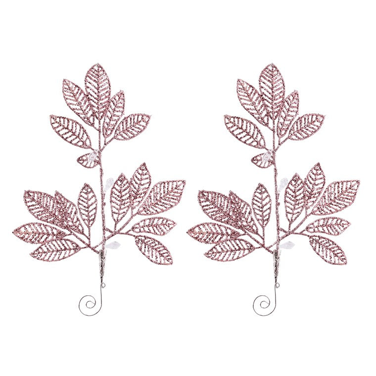 Hanging Leaf Deco, 30cm, 2pk, Assorted