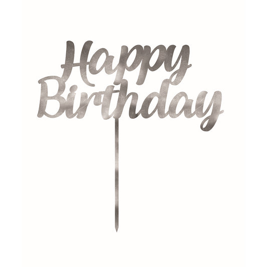 Acrylic Cake Topper, Happy Birthday