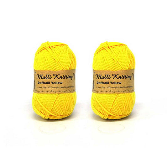 Acrylic Yarn, Daffodil Yellow