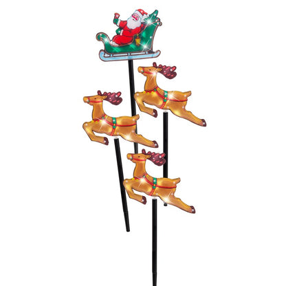 Solar Santa Path Lights, Assorted