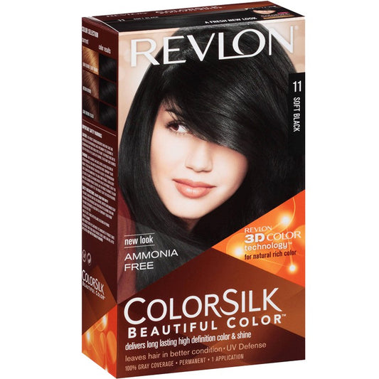 Revlon Hair Colour Silk, Soft Black