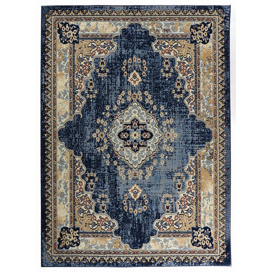 Traditional Premier Boston Denim Blue Rug, 215 x 150cm