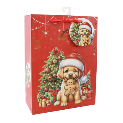 Giftbag Christmas Pets, Medium, Assorted
