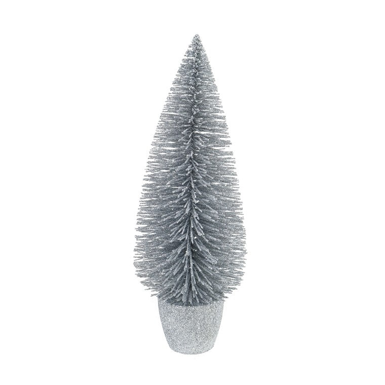 Potted Glitter Tree, Assorted