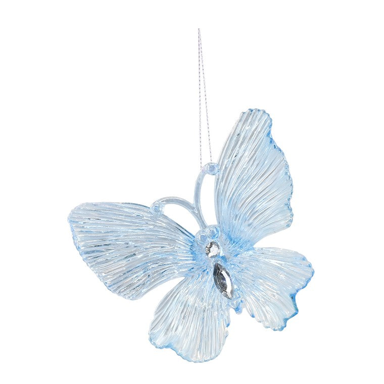 Hanging Iridescent Butterfly, 11cm, Assorted