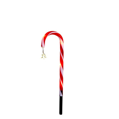Solar Candy Cane w/ Stars, 4pc
