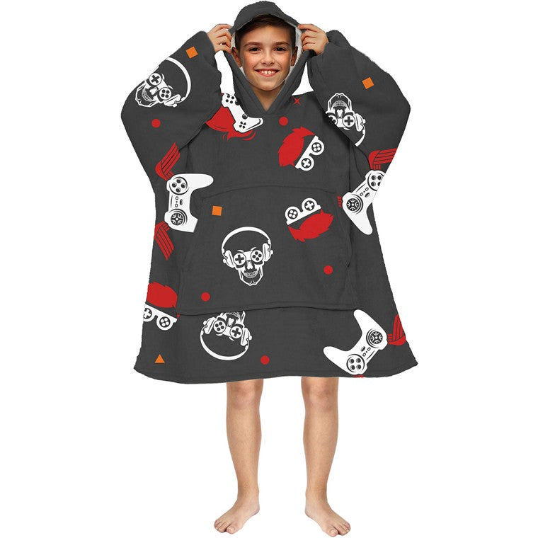 Boys Cuddle Hoodie, Print 2, 4 Asstd Designs