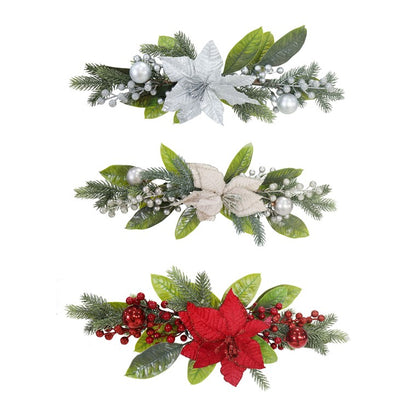 Poinsettia Berry Table Deco, Assorted