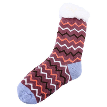 Heat Insulate Bed Sock, Zig Zag, Asstd