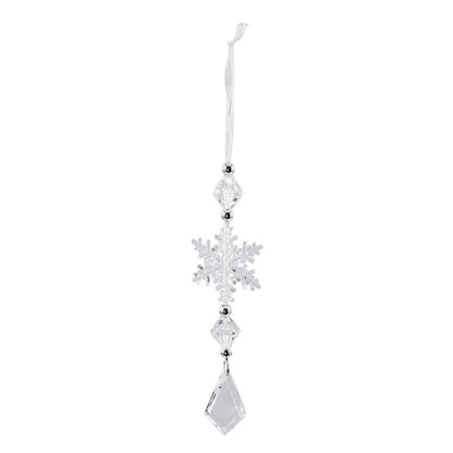 Hanging Snowflake Drop, 20cm, Assorted