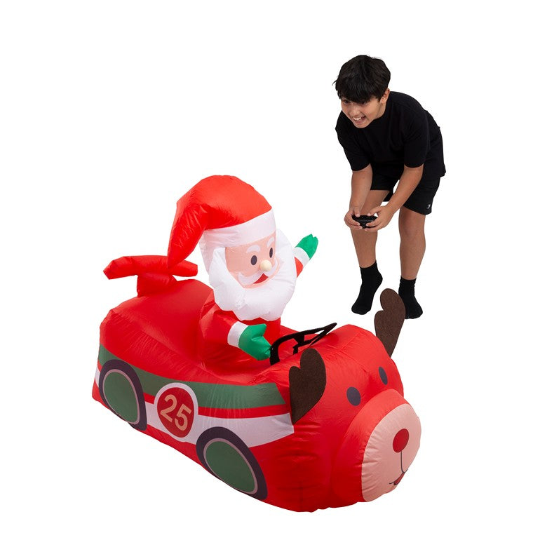 R/C Musical Santa Reindeer Race Car