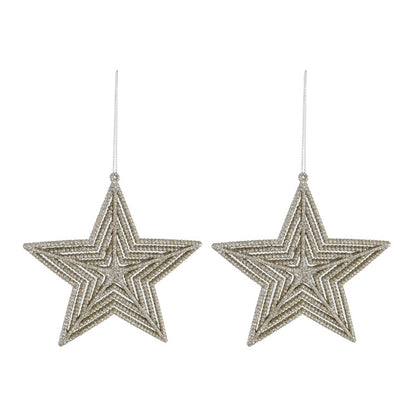 Hanging Glitter Deco, Assorted, 2pk