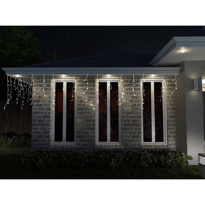 Solar Icicle Lights, 400 LED