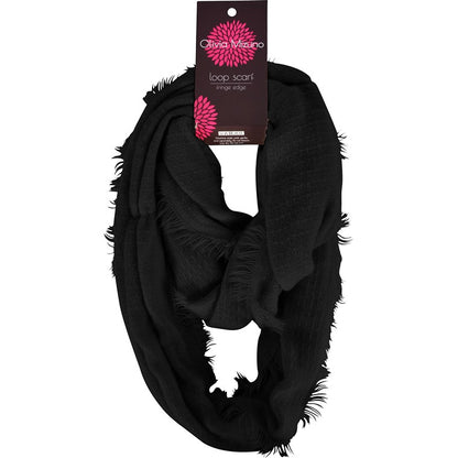 Tube Scarf w/ Fringe, 4 Asstd Colours