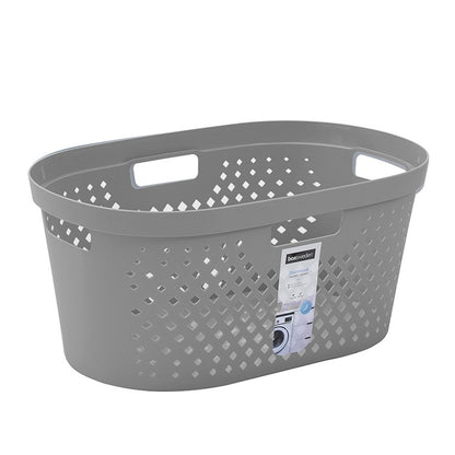 Diamond Laundry Basket, 40L, Asstd