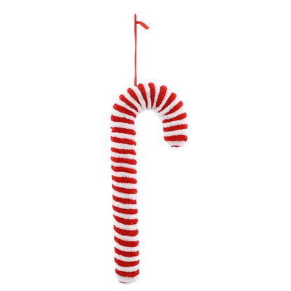 Hanging Plush Candycane, 23cm, Assorted