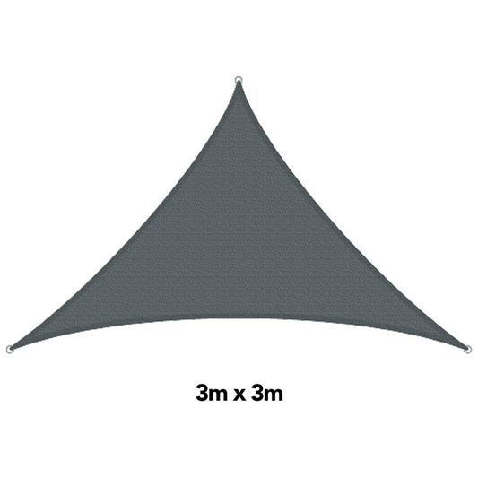 H&G Shade Sail Triangle Silver, 3 x 3m
