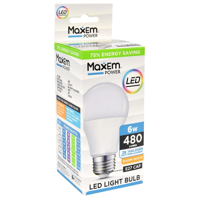 Maxem Bulb LED, Warm White, E27 – Cheap as Chips