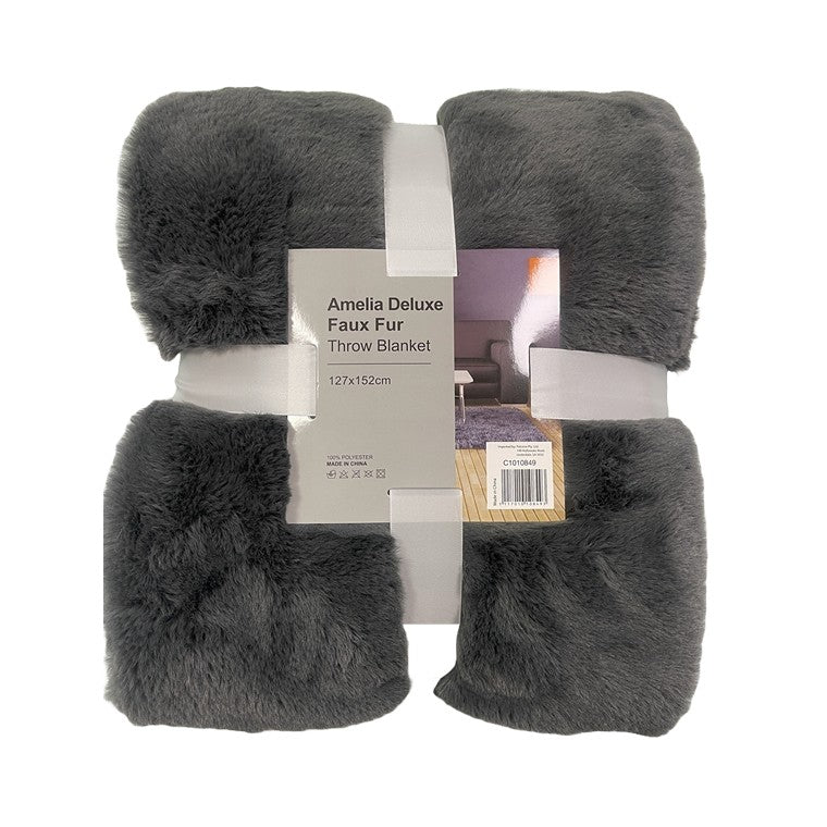 Amelia Deluxe Throw Blanket, Asstd