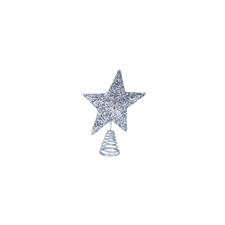 Christmas Wire Tree Topper Star, 2 Asstd Colours