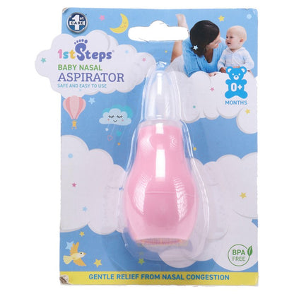 1st Steps Nasal Aspirator w/ Lid, 2 Asstd Colours