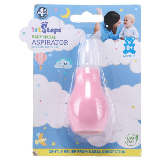 1st Steps Nasal Aspirator w/ Lid, 2 Asstd Colours