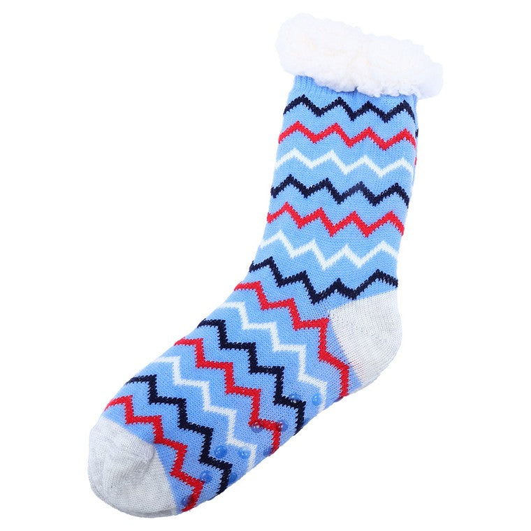 Heat Insulate Bed Sock, Zig Zag, Asstd