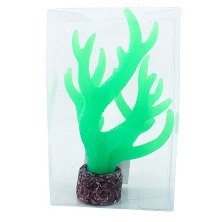 Fluro Coral Fish Aquarium Decoration, 15cm, Asstd Colours