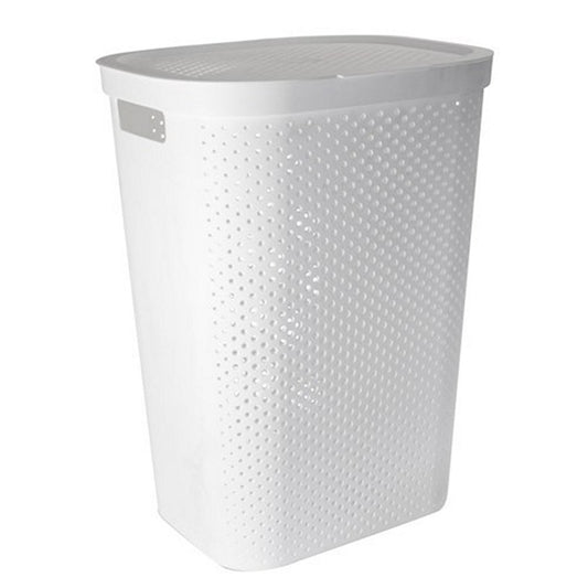 Hudson Laundry Hamper w/ Lid, 60L , Asstd