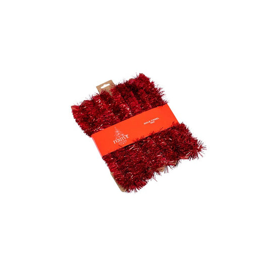 Christmas Tinsel Red, 10m