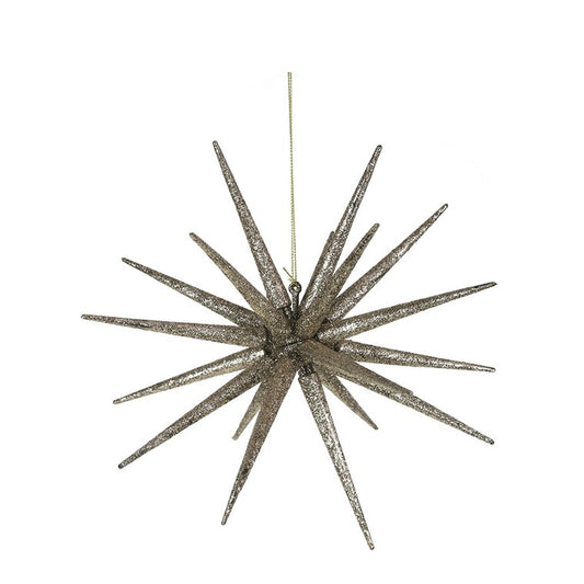 Champagne Glitter Sputnik, 22cm