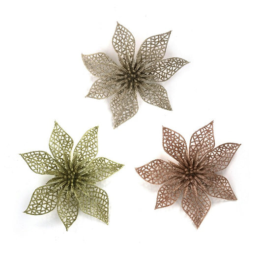 Glitter Flower, Assorted, 20cm