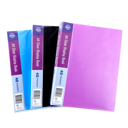 A4 Clear Display Book, Asstd