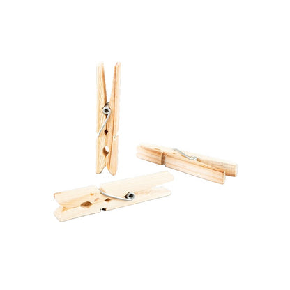 Wooden Clothes Pegs, 50pk