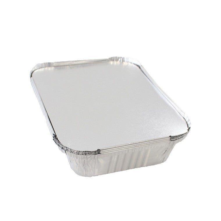 Foil Container w/ Lid, 4pk