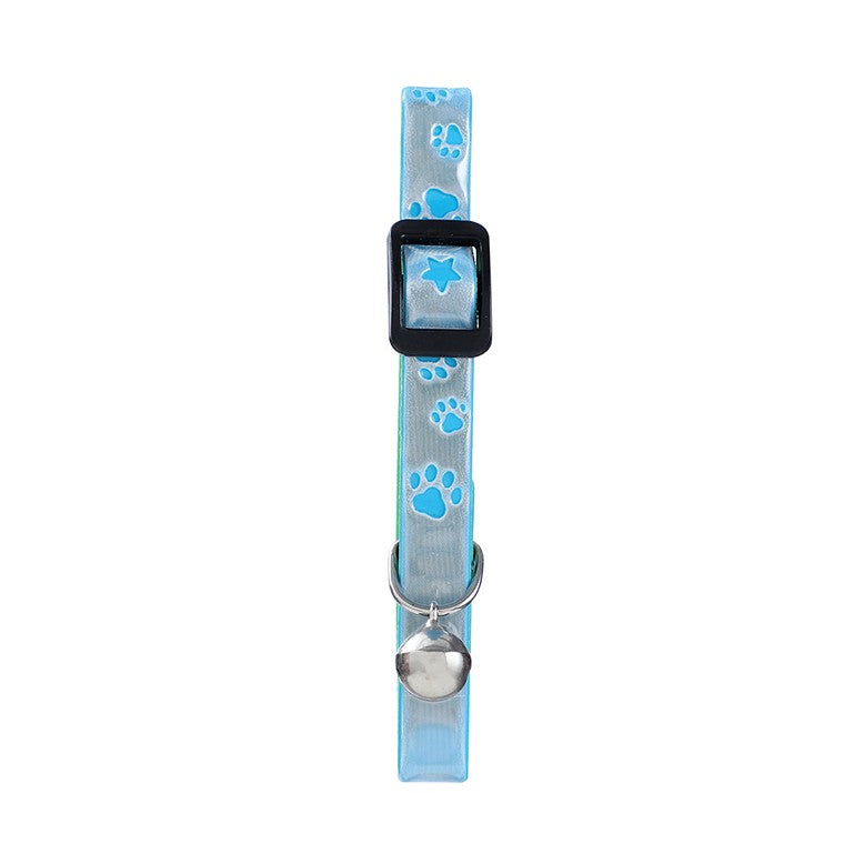 Cat Collar Reflective Breakaway w/ Paw Cut-out, 3 Asstd Colours