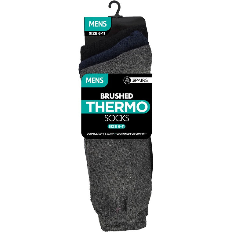 Mens Thermal Socks, 3pk