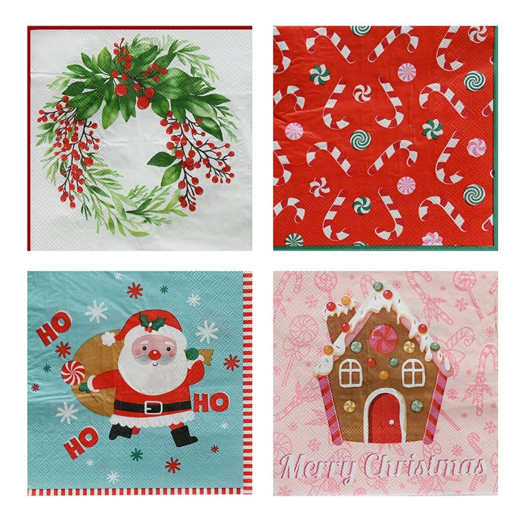 Christmas Paper Napkins, 20pk