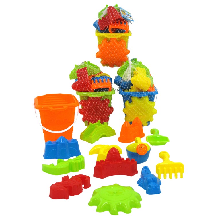 Square Castle Beach Bucket Set, Asstd