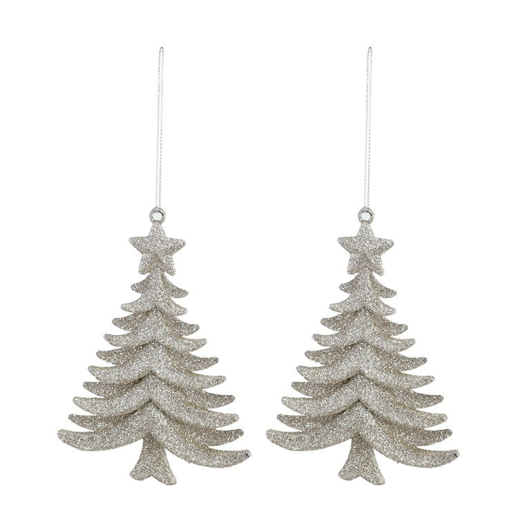 Hanging Glitter Deco, Assorted, 2pk